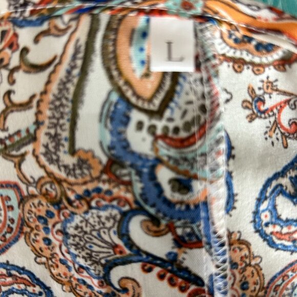 NWT Boho Floral Print Cami Top with Spaghetti Straps (L) SKU 80 - Picture 2 of 5